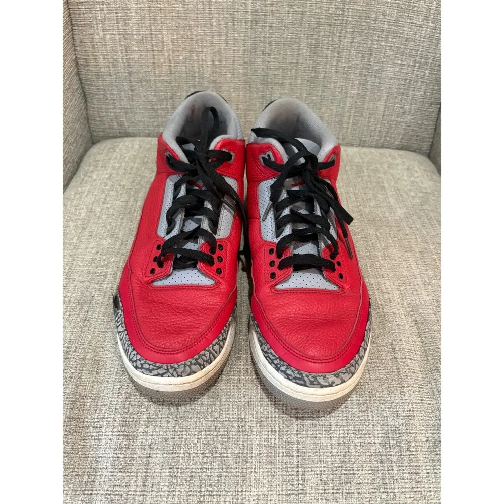 Jordan 3 Retro SE Red Cement Fire Red Elephant Print Mens CK5692-600 Size 12